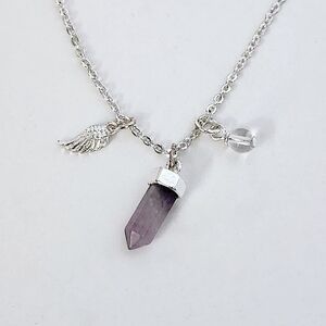 Purple Peace Charms of Strength Necklace